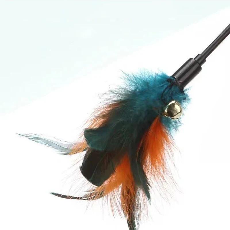 5pcs interactive feather wand toys for cats 5pcs interactive feather wand toys for cats