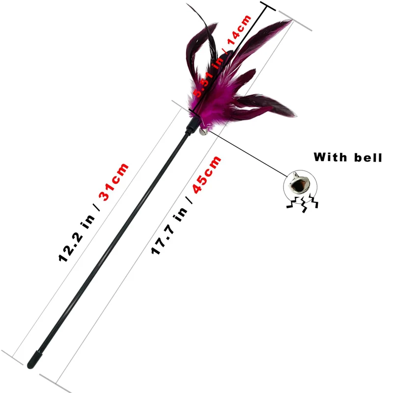 5pcs interactive feather wand toys for cats 5pcs interactive feather wand toys for cats